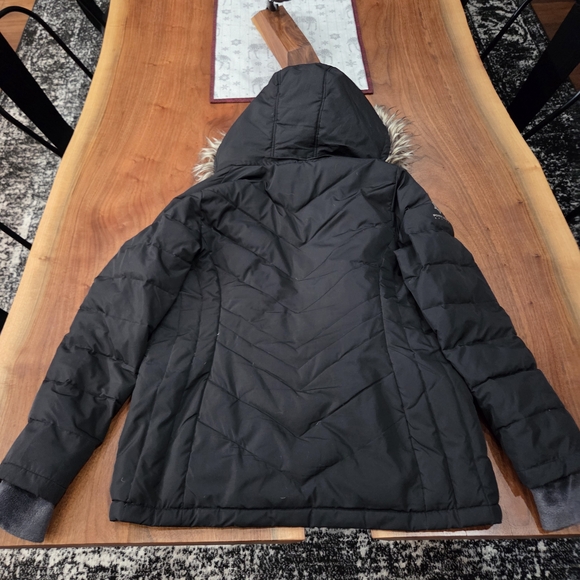 Free Country Black Puffer Jacket with Faux Fur Hood - Picture 12 of 14